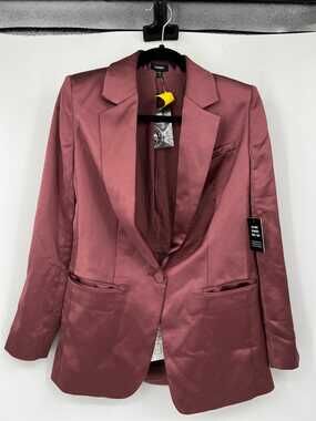 Express Pink Blazer | Polyester Cinched, Regular XS | Women’s Formal Jacket